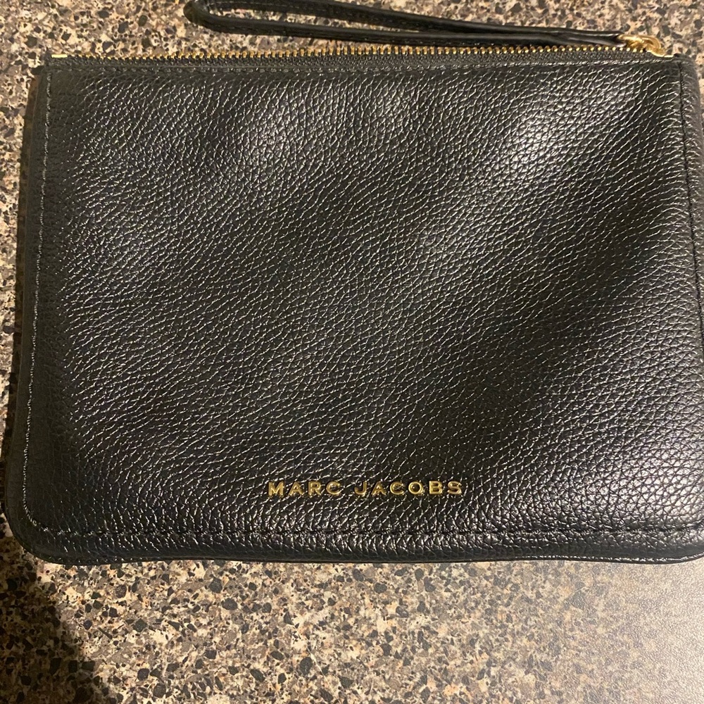 Black Marc Jacobs large clutch with handle